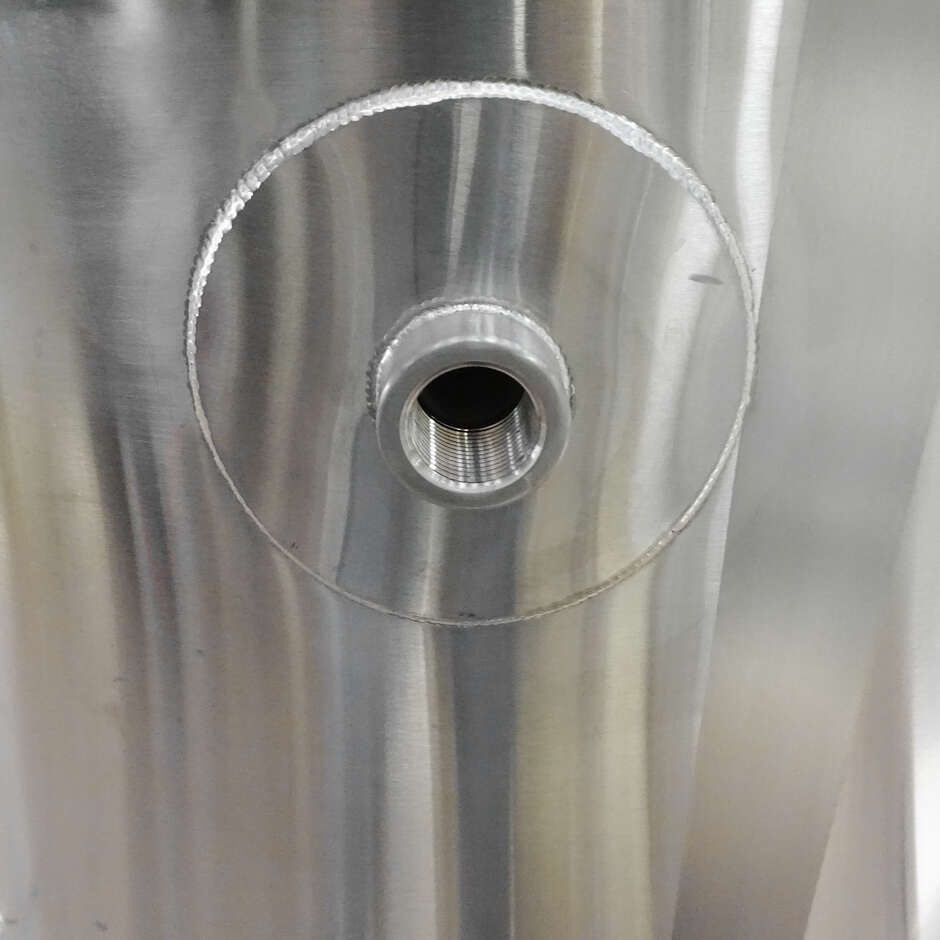 Isobarer Gekühlter Edelstahltank 100 liter - 60° Konische  Boden